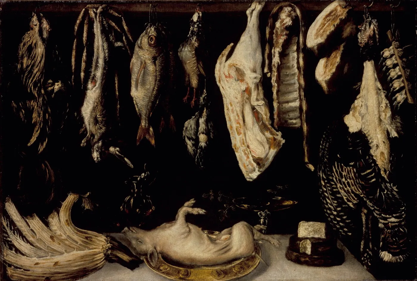 Still Life (1625) by Alonso de Escobar — original painting reproduced as a hand-painted oil on canvas
