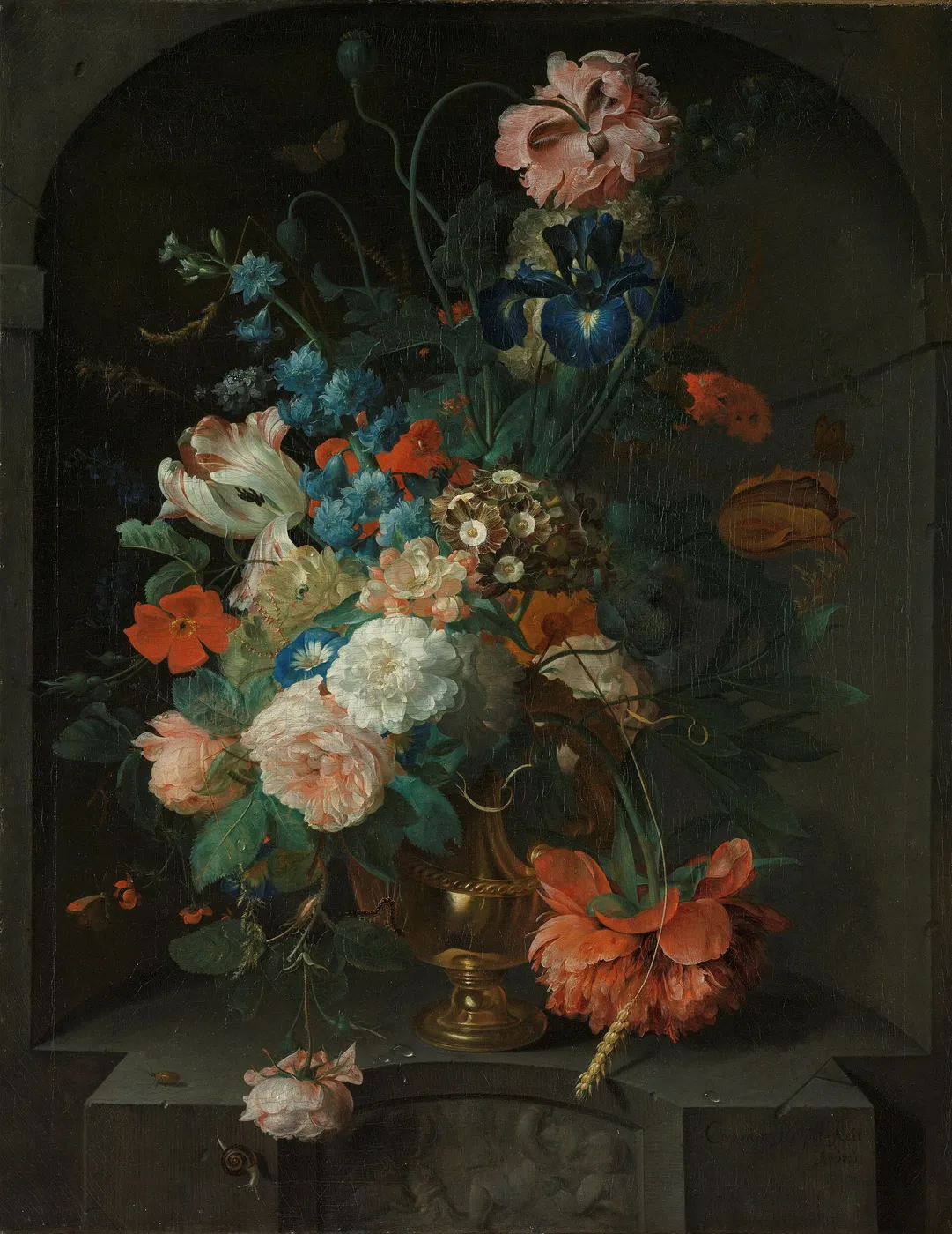 Still Life with Flowers — Coenraet Roepel