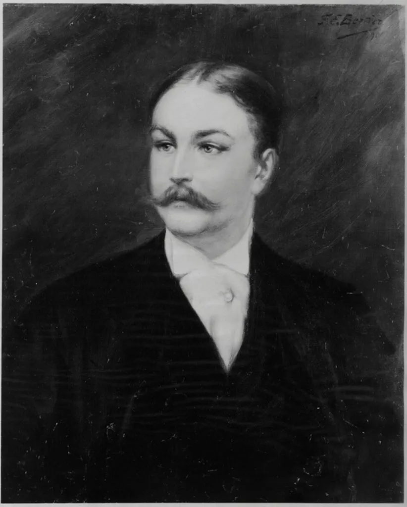 Stuart Wyeth (1862-1929) (1906) by Francisque Édouard Bertier — original painting reproduced as a hand-painted oil on canvas