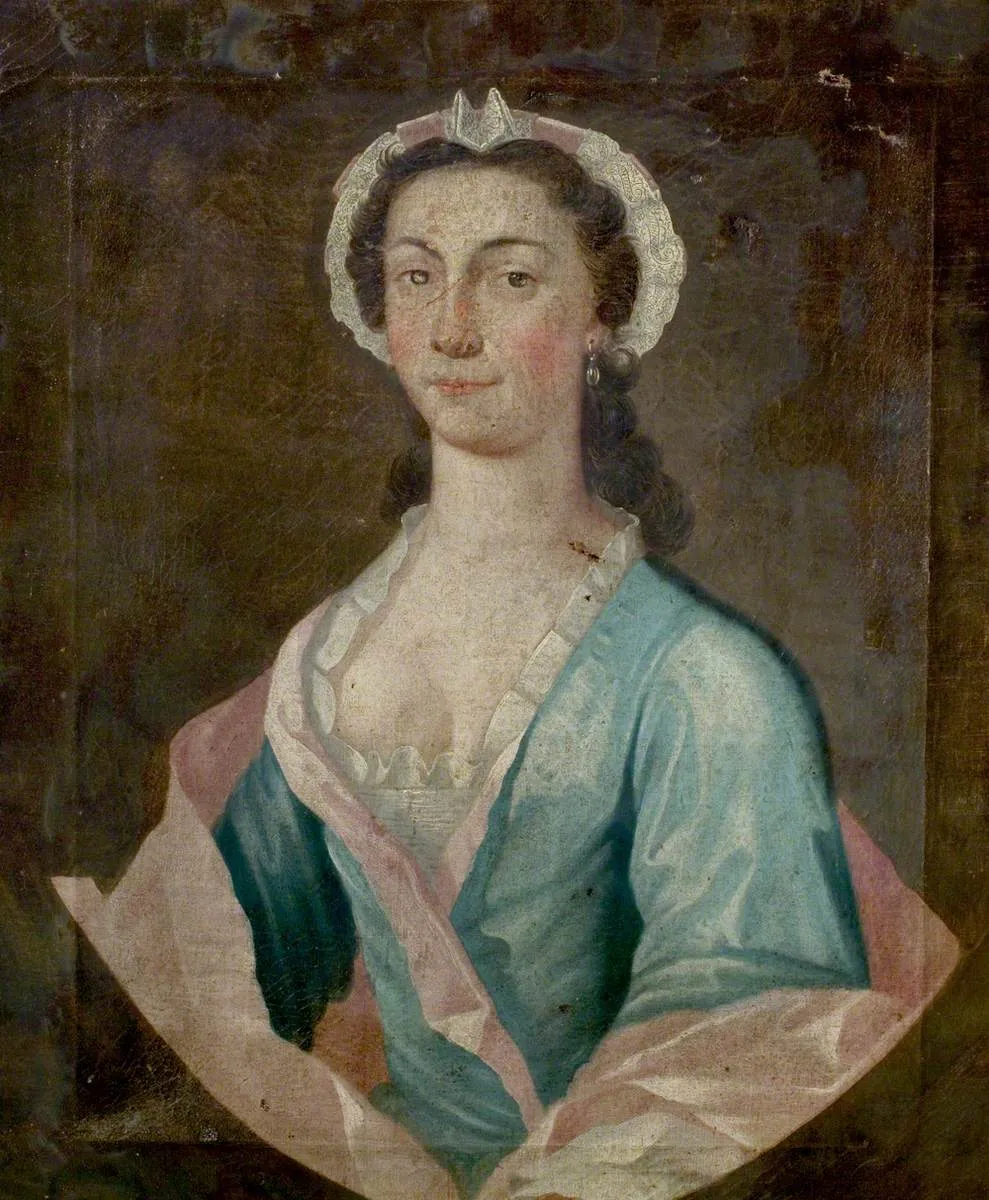 Susanna Rice (1760) by Edward Grubb of Birmingham — original painting reproduced as a hand-painted oil on canvas