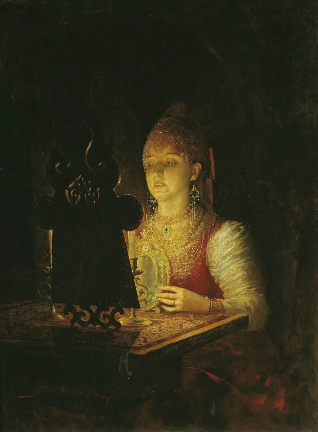 Svetlana (1889) by Alexander Nikanorovich Novoskoltsev — original painting reproduced as a hand-painted oil on canvas