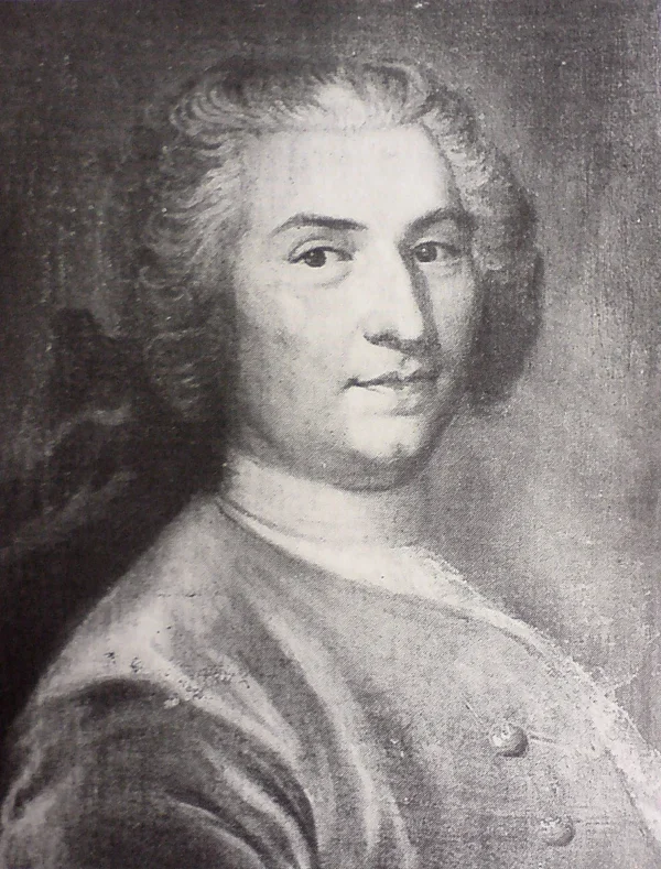 Swedish admiral Carl Georg Siöblad (1683–1754) (1750) by Carl Fredrich Brander — original painting reproduced as a hand-painted oil on canvas