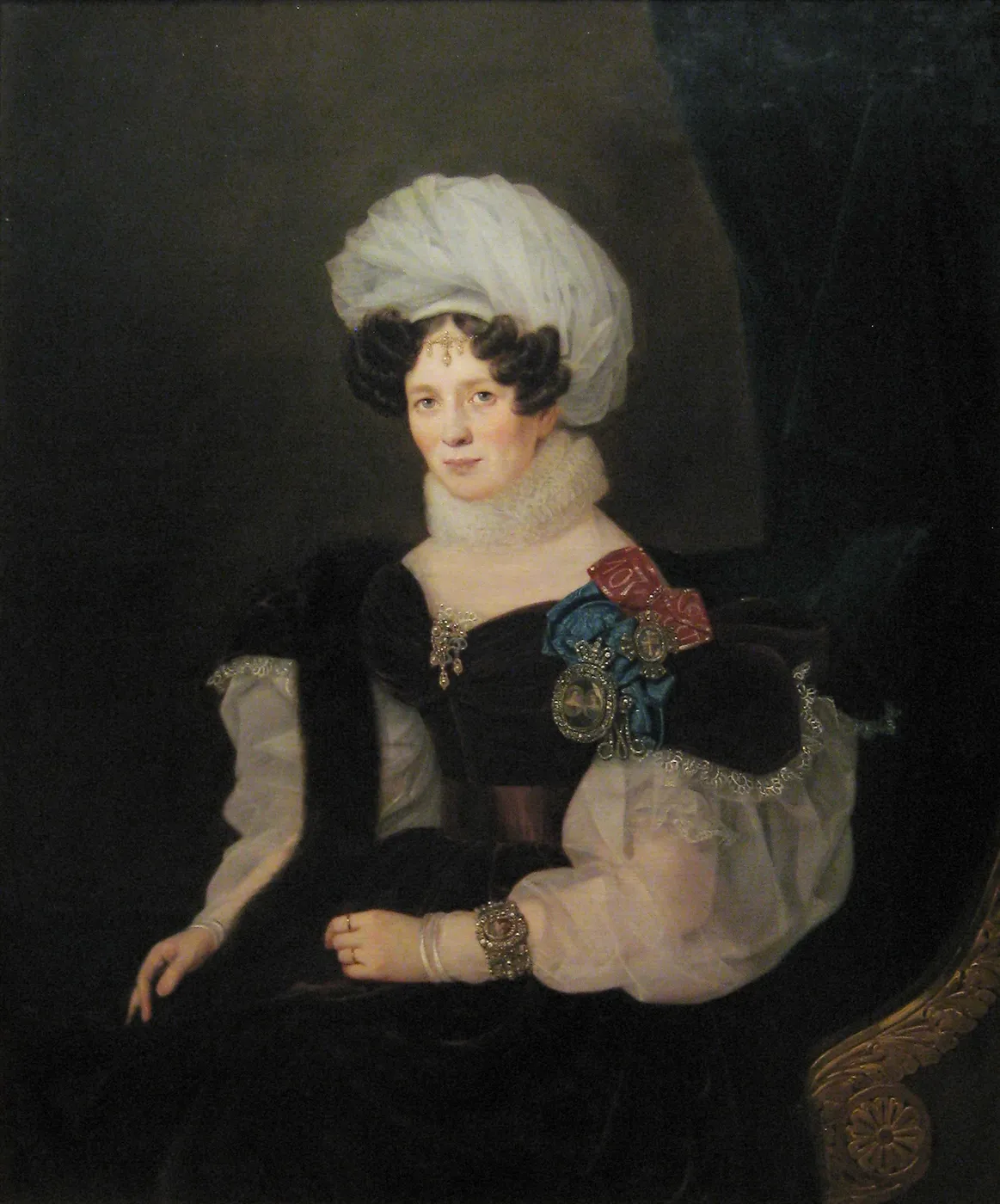T.V. Golitsyna (1835) by François Nicholas Riss — original painting reproduced as a hand-painted oil on canvas