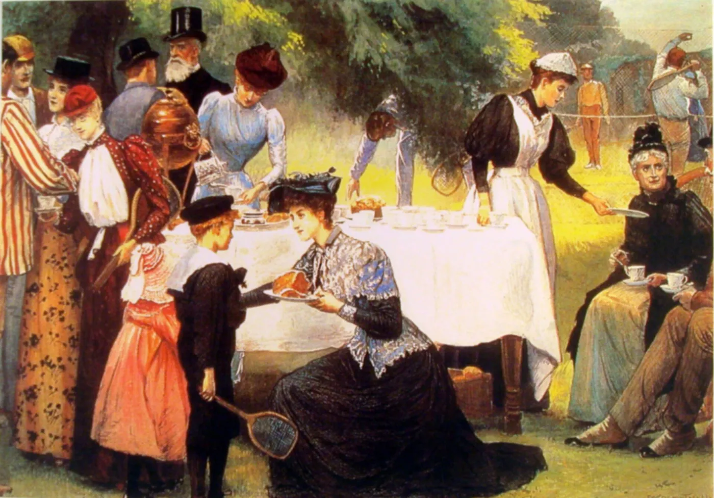 Tea and Tennis — Edward Frederick Brewtnall