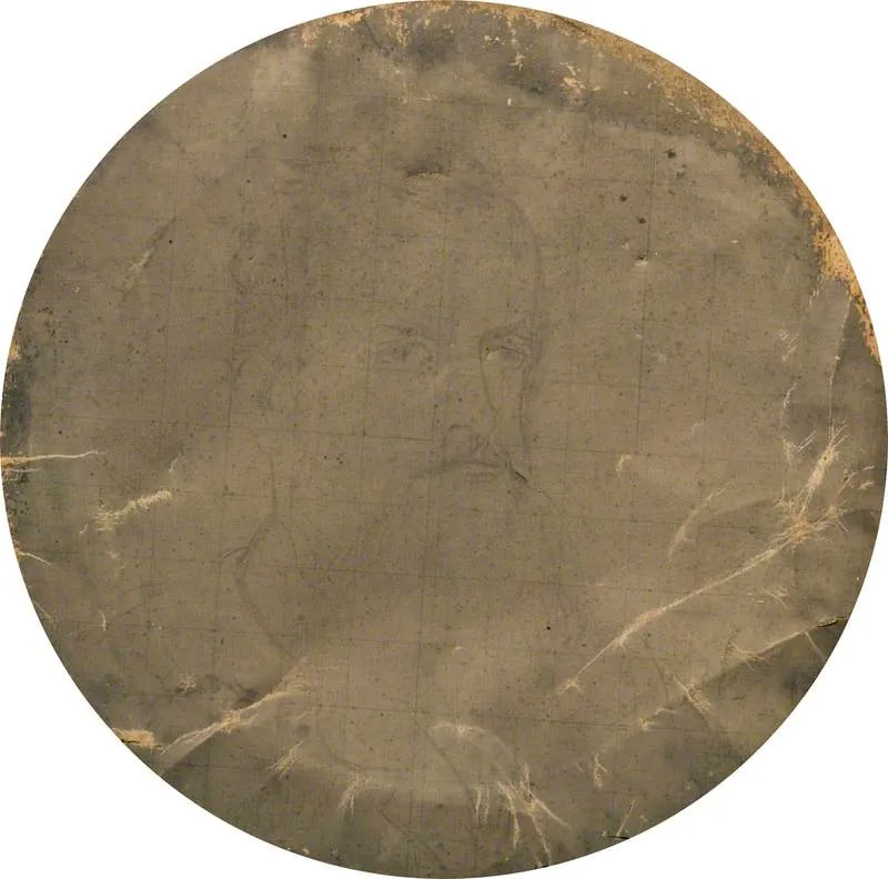 The 1st Marquis of Ripon (1828–1909) (sketch for a bust) by Frederick Bacon Barwell — original painting reproduced as a hand-painted oil on canvas