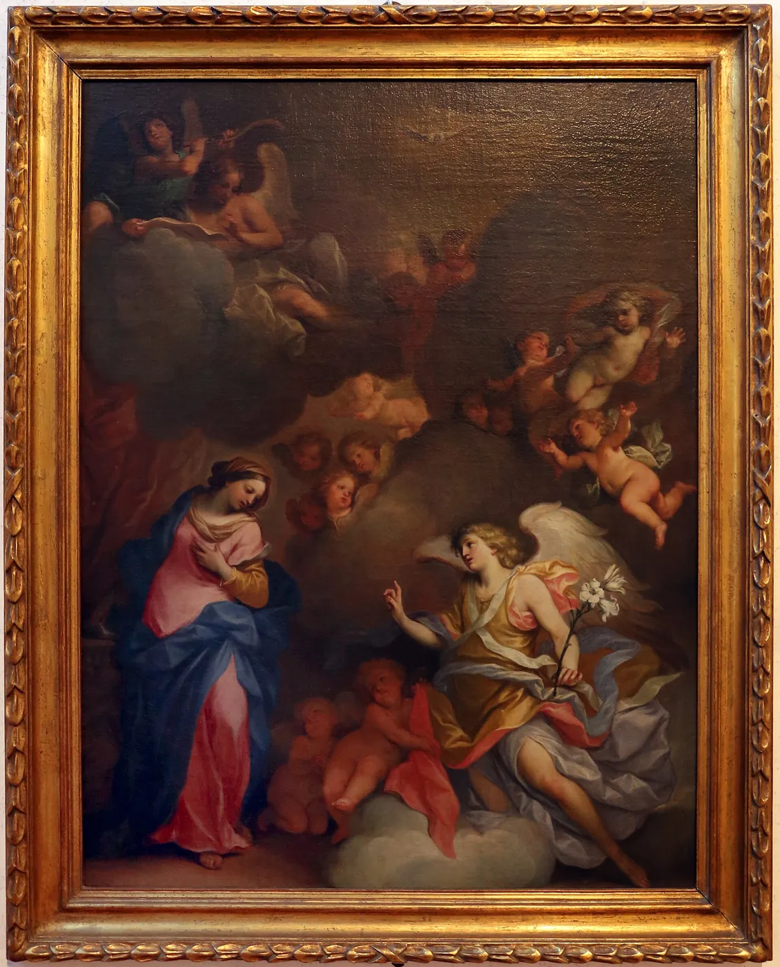 The Announciation by Alessandro Marchesini — original painting reproduced as a hand-painted oil on canvas