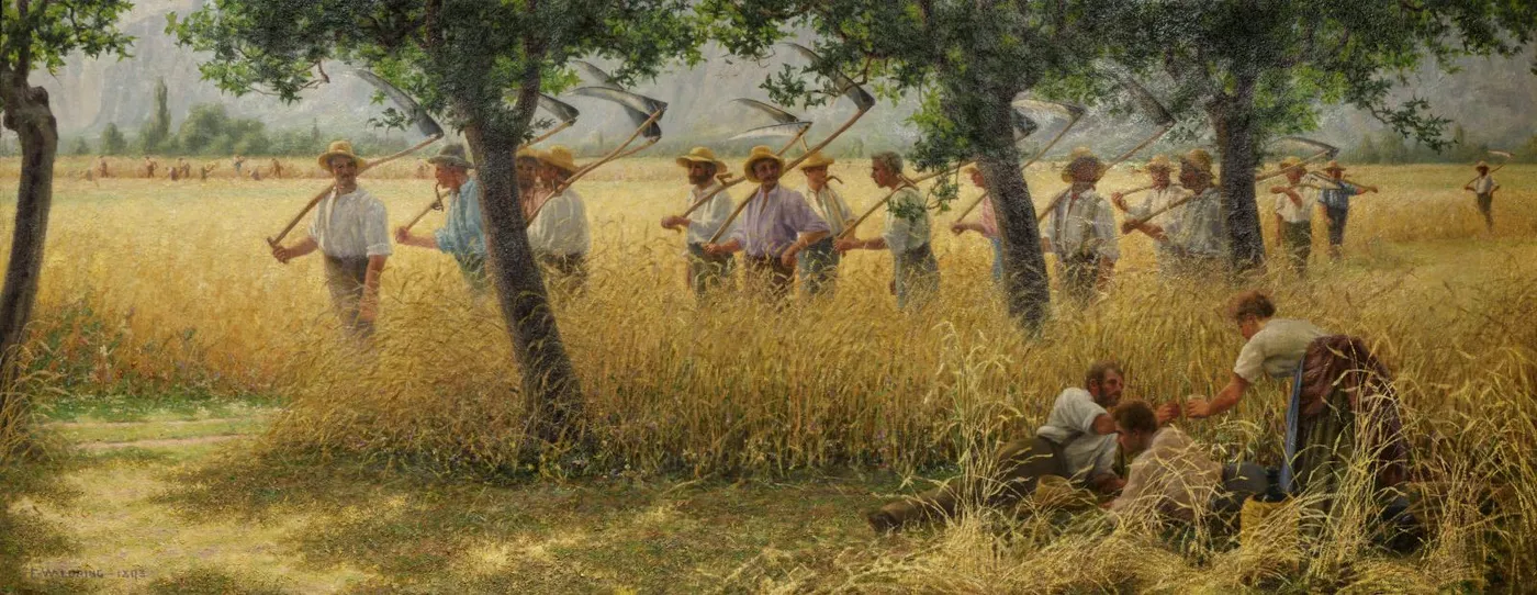 The Army of Peace (1893) by Francis William Loring — original painting reproduced as a hand-painted oil on canvas