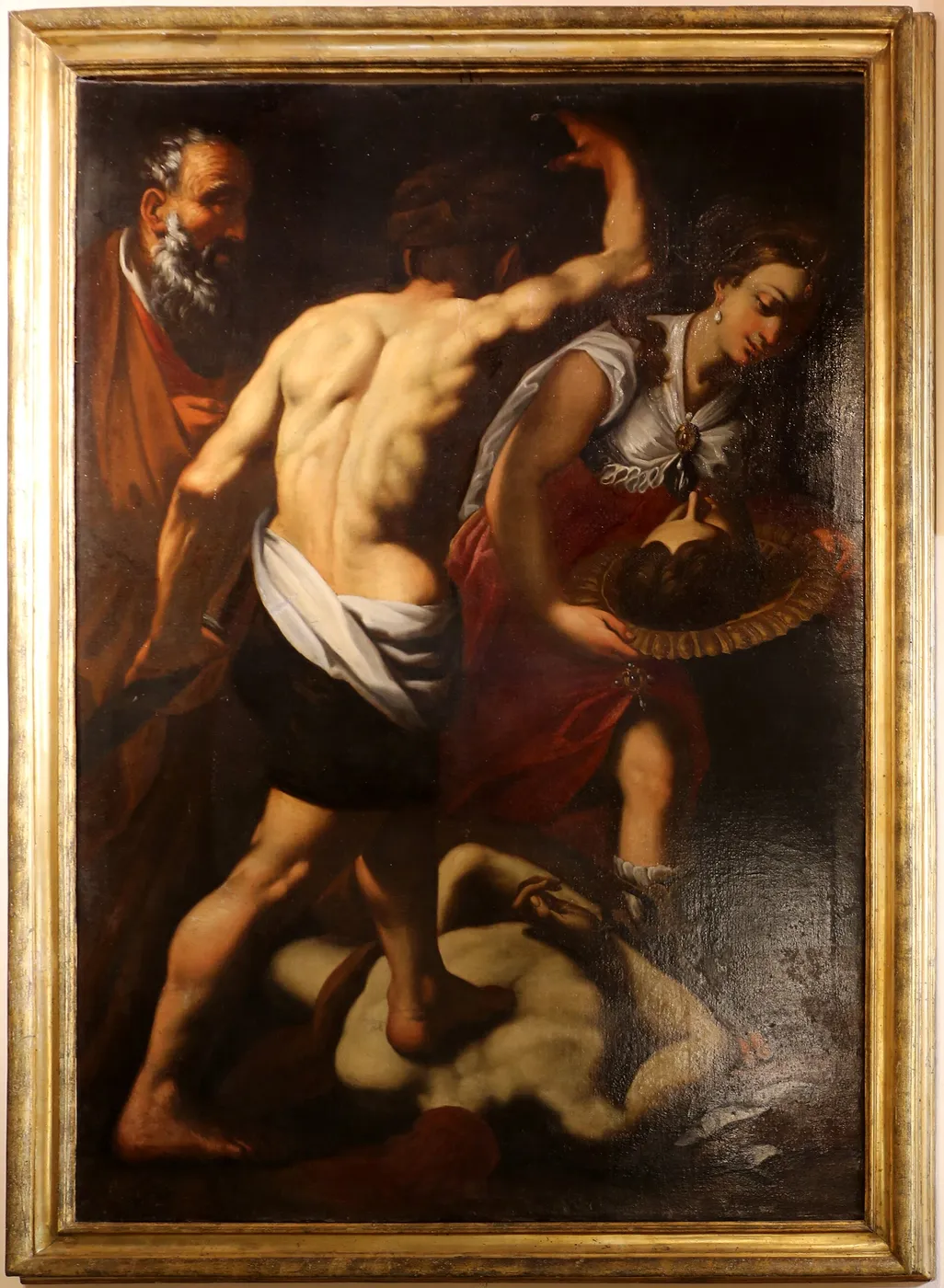 The Beheading of the Baptist (1627) by Bartolomeo Barbiani — original painting reproduced as a hand-painted oil on canvas