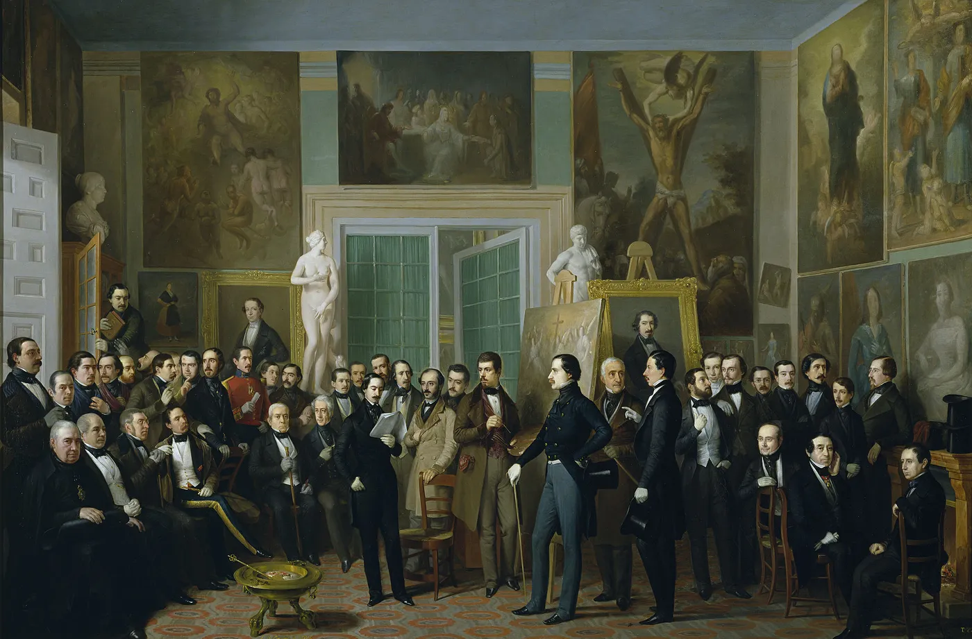 The Contemporary Poets. A Reading of Zorrilla in the Artist’s Studio — Antonio María Esquivel