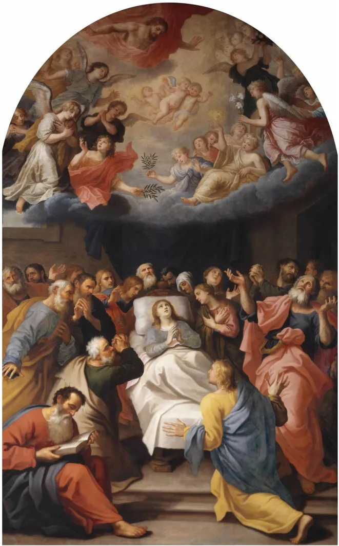 The Death of Maria (1633) by Abraham Matthijs — original painting reproduced as a hand-painted oil on canvas