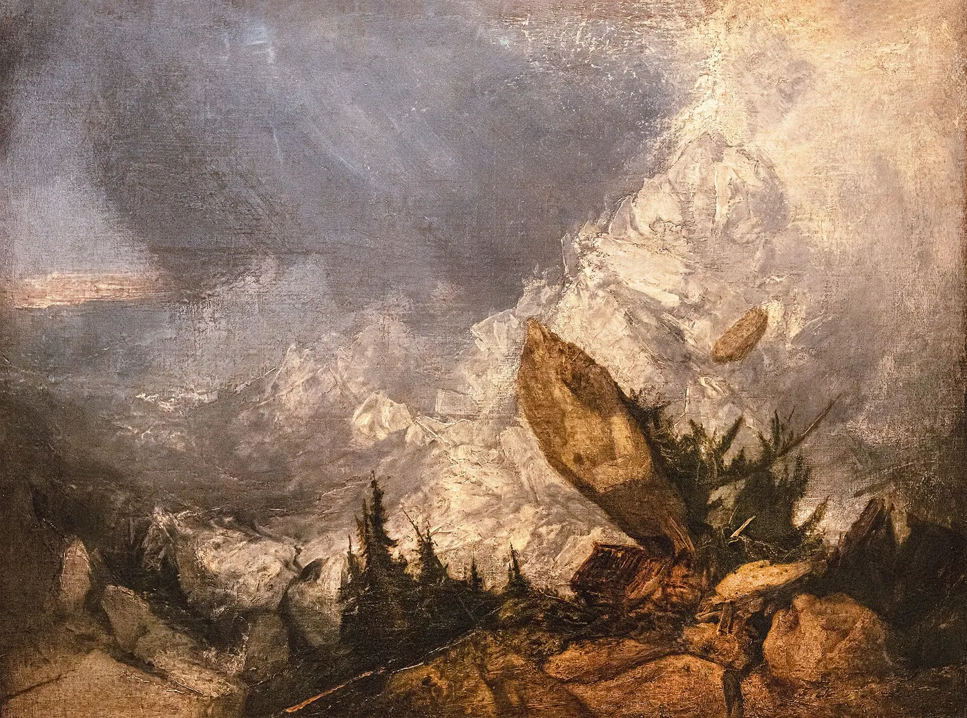 The Fall of an Avalanche in the Grisons — J. M. W. Turner