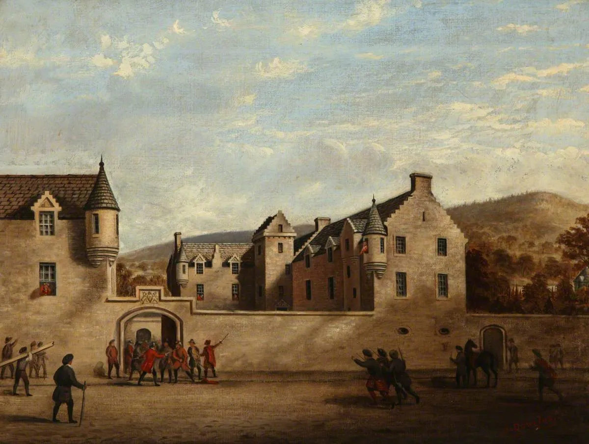 The Gowrie Conspiracy by Alexander Douglas — original painting reproduced as a hand-painted oil on canvas