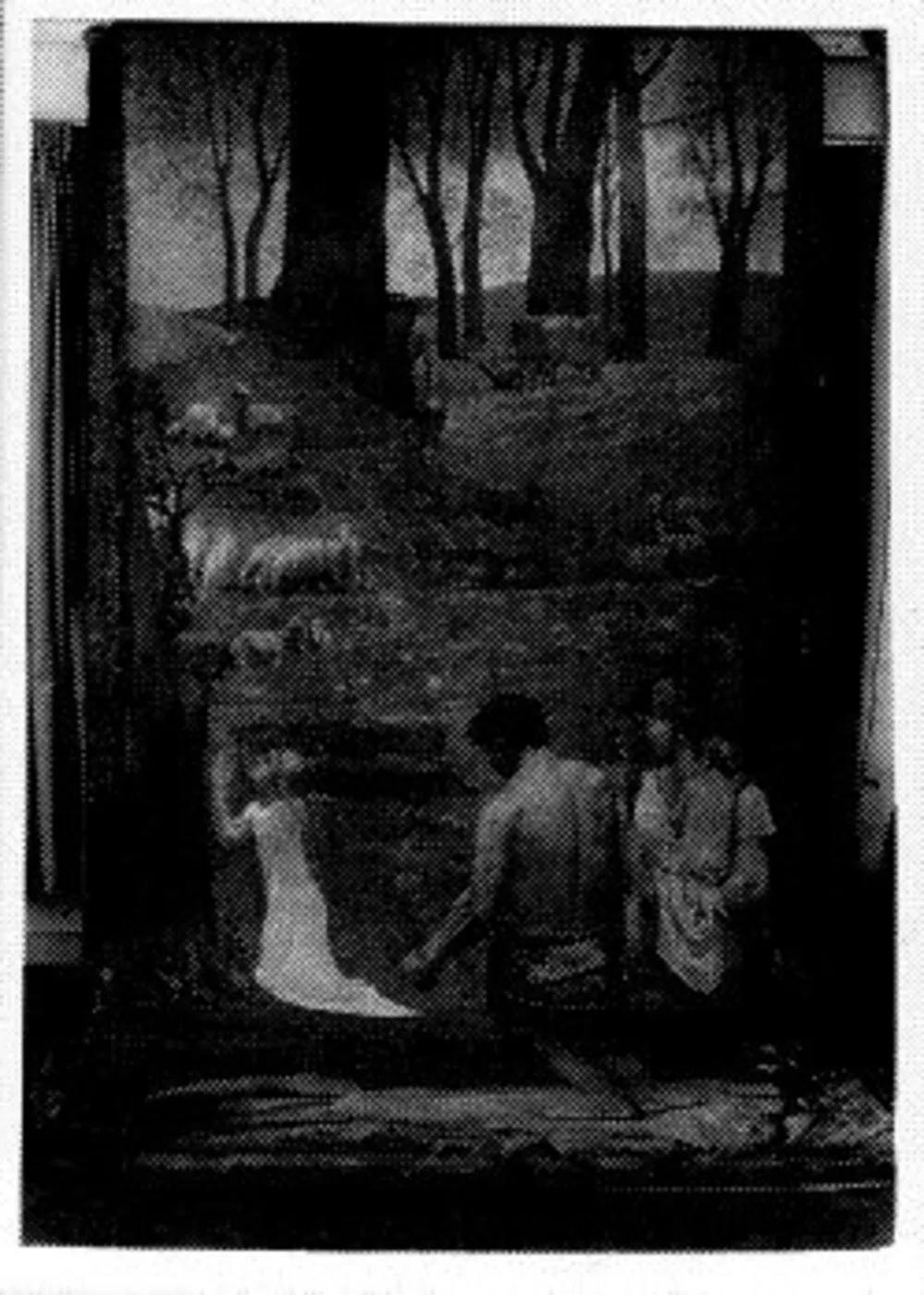The Holy Genoveva (1913) by Frans Hogerwaard — original painting reproduced as a hand-painted oil on canvas