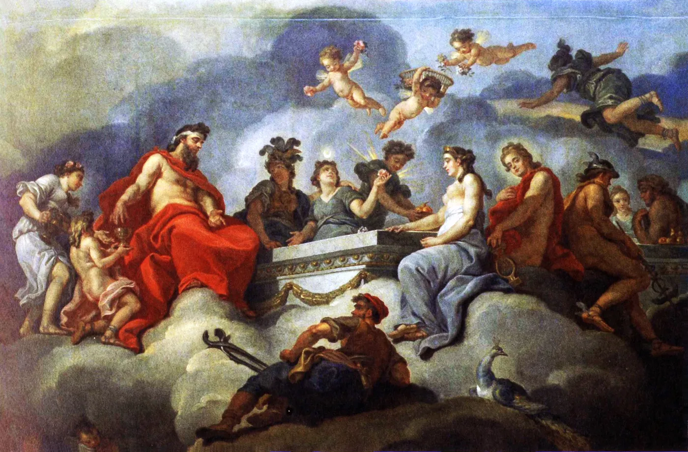 The Induction of Ganymede in Olympus. — Charles-Amédée-Philippe van Loo