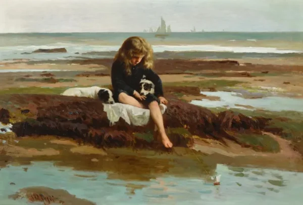 The Limpets by Alexander Mark Rossi — original painting reproduced as a hand-painted oil on canvas