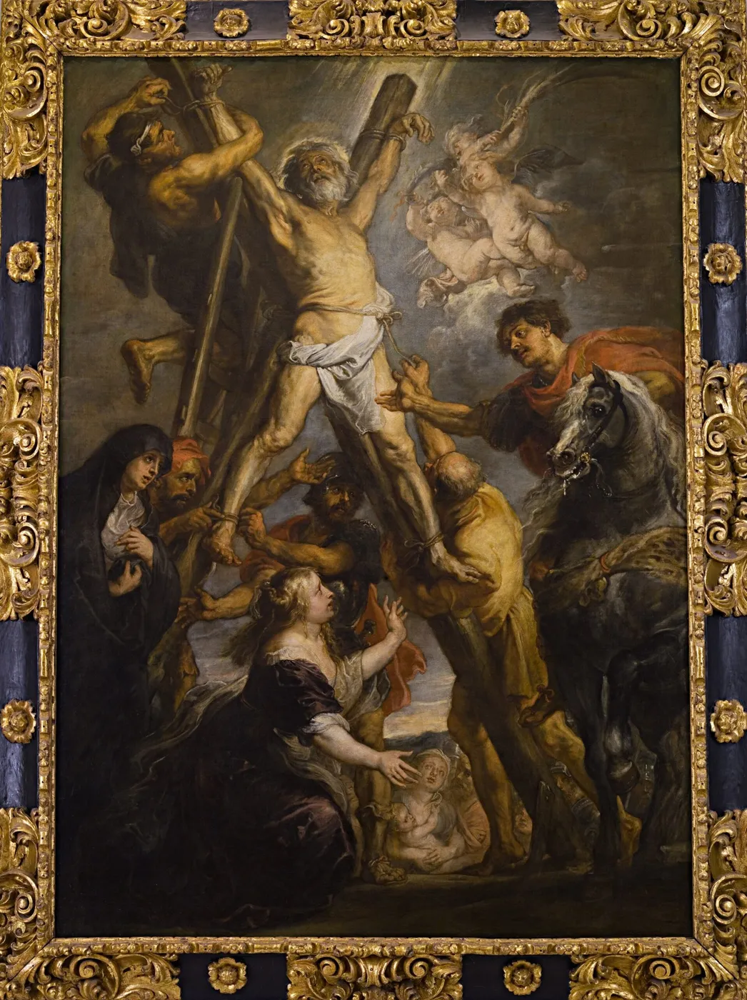The Martyrdom of St. Andrew (1639) by Peter Paul Rubens — original painting reproduced as a hand-painted oil on canvas
