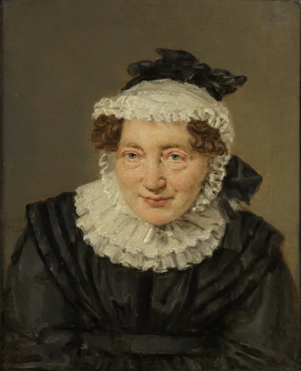 The Professor’s Wife Elisabeth Christine Sophie Horrebow, née Manthey (1826) by Christian Albrecht Jensen — original painting reproduced as a hand-painted oil on canvas