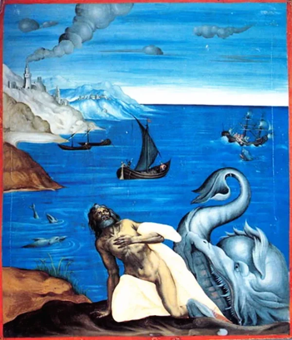 The Profit Jonah (1800) by Demetrios Stavrakis — original painting reproduced as a hand-painted oil on canvas
