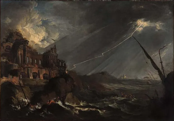 The Tempest by Francesco Fidanza — original painting reproduced as a hand-painted oil on canvas