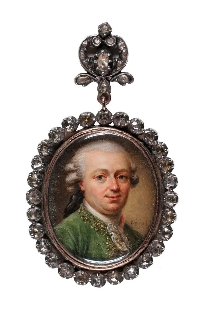 Unknown man by Franz Peter Kymli — original painting reproduced as a hand-painted oil on canvas