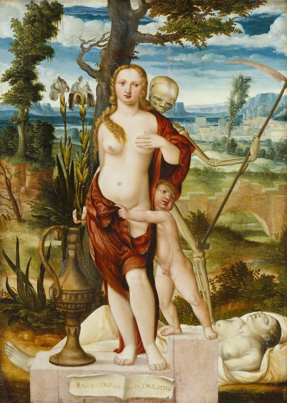 Vanity (1540) by Barthel Beham — original painting reproduced as a hand-painted oil on canvas