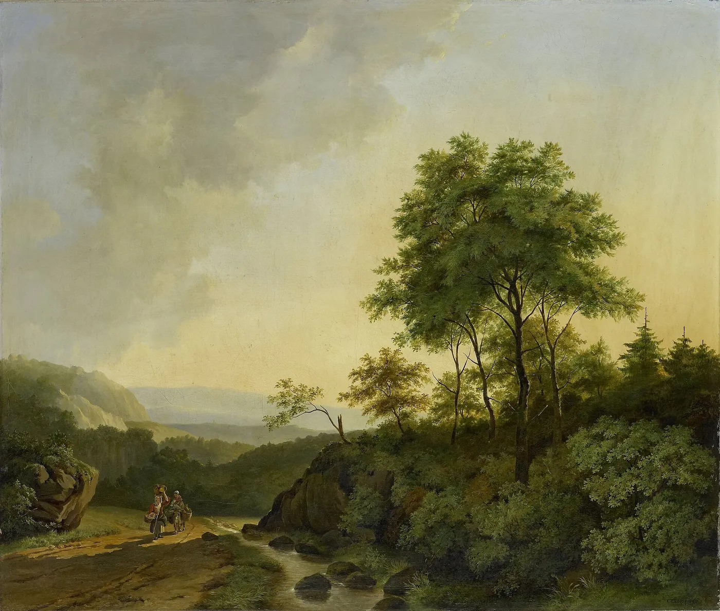 View in the Harz Mountains — Cornelis François Roos