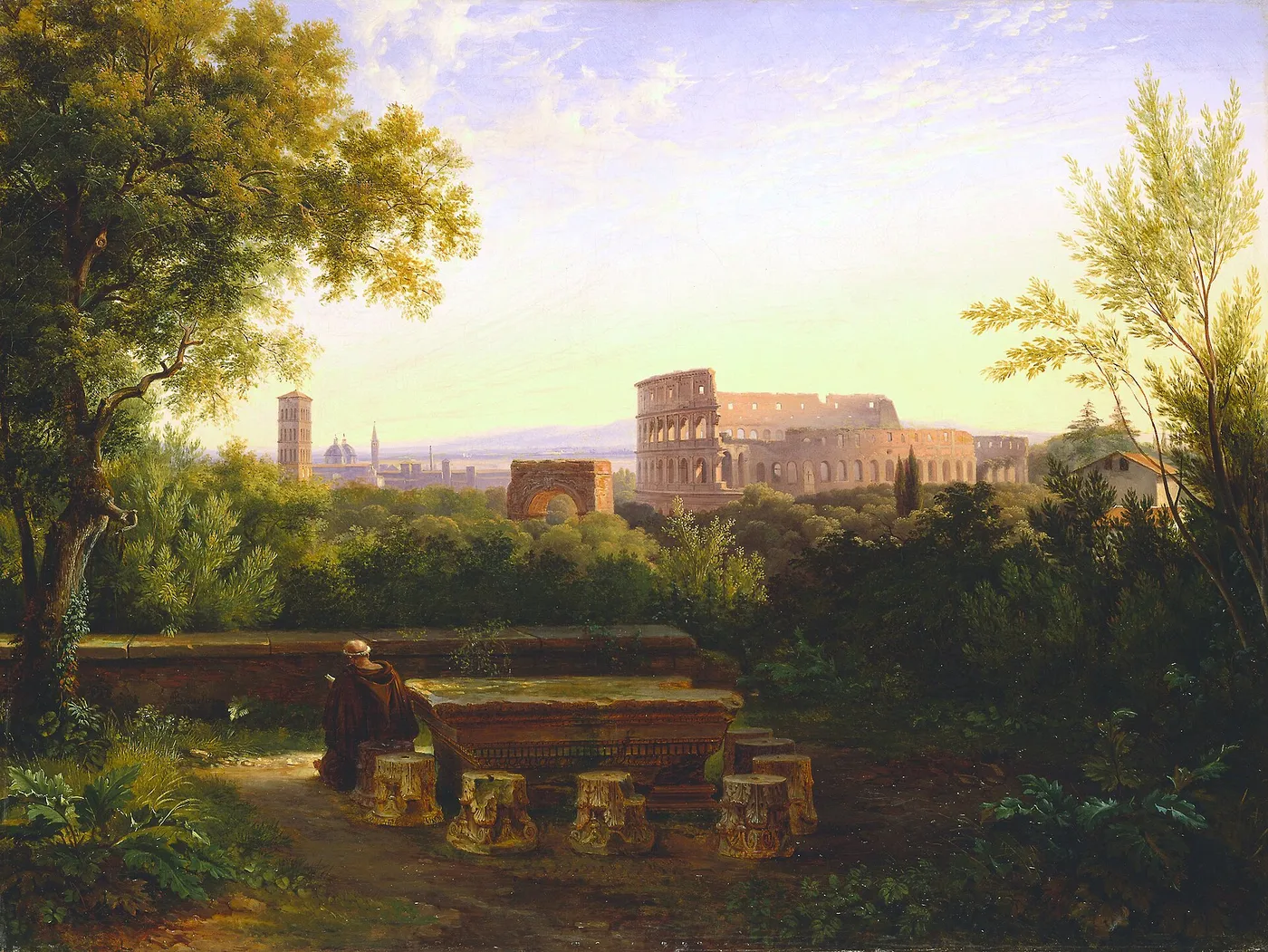View of the Colosseum from the Orti Farnesiani — Antoine-Félix Boisselier