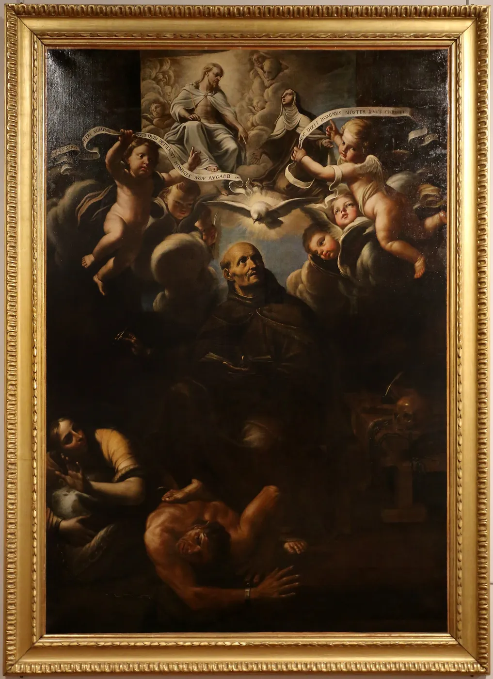 Vision of St. Peter of Alcantara by Deifebo Burbarini — original painting reproduced as a hand-painted oil on canvas