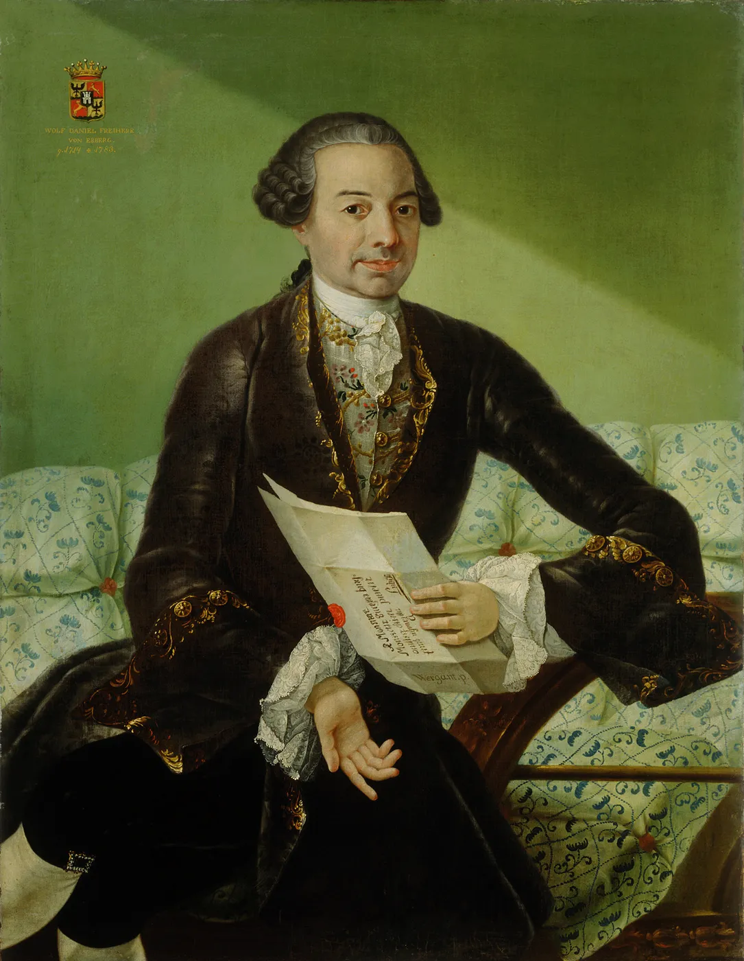 Volbenk Danijel Erberg (1769) by Fortunat Bergant — original painting reproduced as a hand-painted oil on canvas