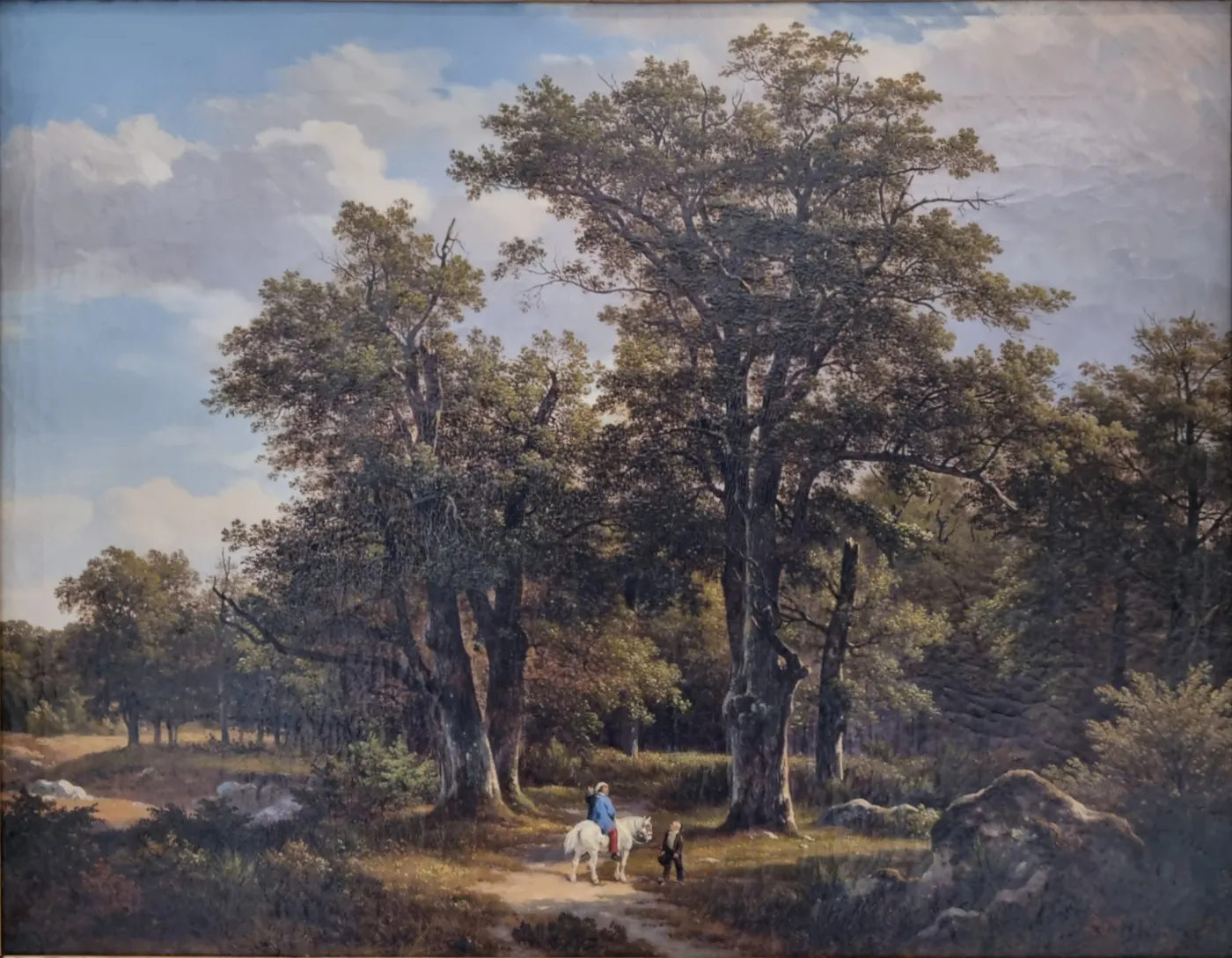 Vue prise d’après nature à Fontainebleau, au nid de l’Aigle by Alphonse Robert — original painting reproduced as a hand-painted oil on canvas