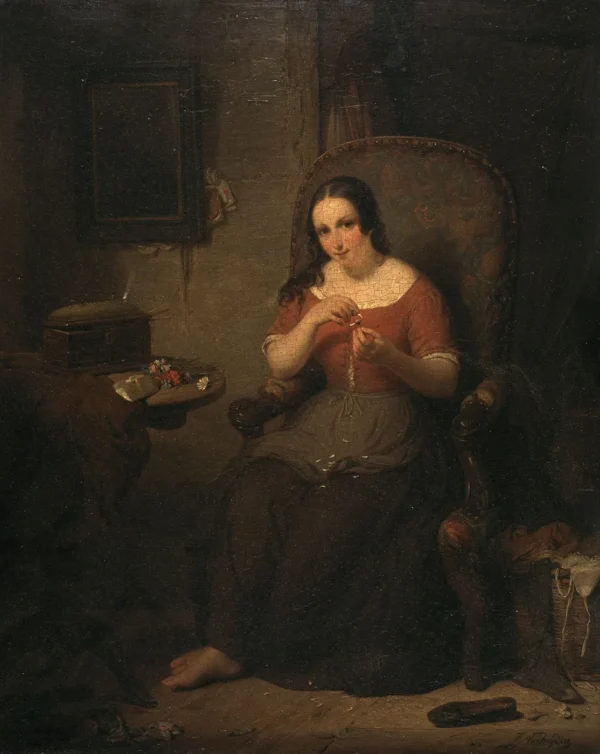 Whatever Flowers Predict by François Verheyden — original painting reproduced as a hand-painted oil on canvas