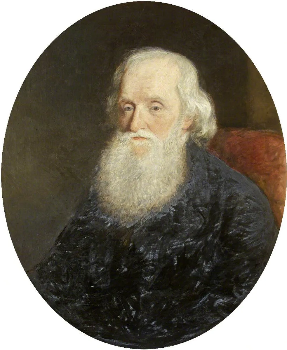 William Gibbs (1790 - 1875) (1872) by Antonio Tomasich — original painting reproduced as a hand-painted oil on canvas