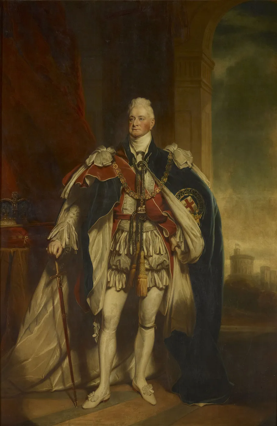 William IV (1765-1837) (1865) by Alexander Glasgow — original painting reproduced as a hand-painted oil on canvas