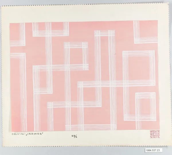 WRONG WAY (1922) by Dagobert Peche — original painting reproduced as a hand-painted oil on canvas