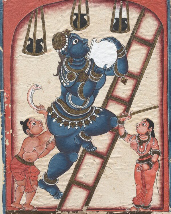 Krishna Stealing Curds — Maker not recorded — Southern India, Andhra Pradesh, Tirupati