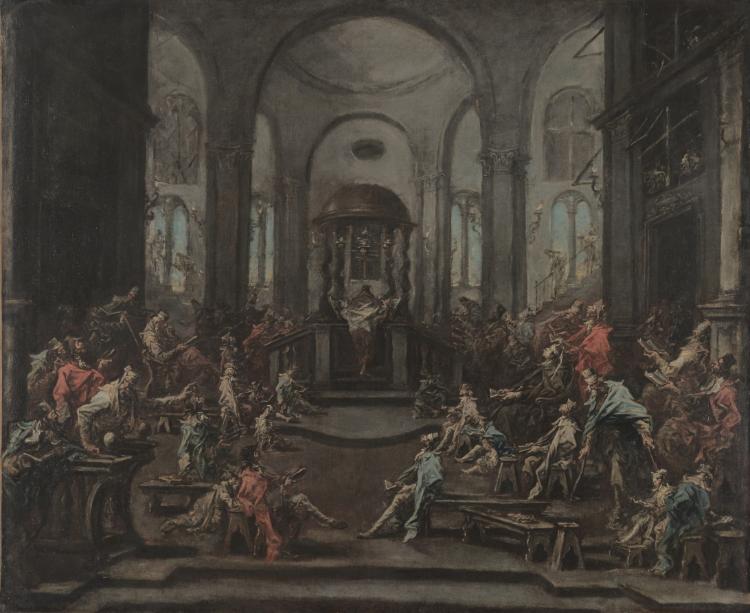 Intérieur d’une synagogue